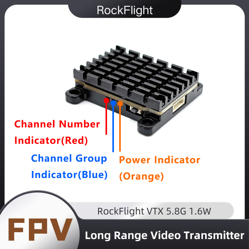 RockFlight TX663 VTX 5.8G 48CH - Drone Racing Transmitter recension och pris