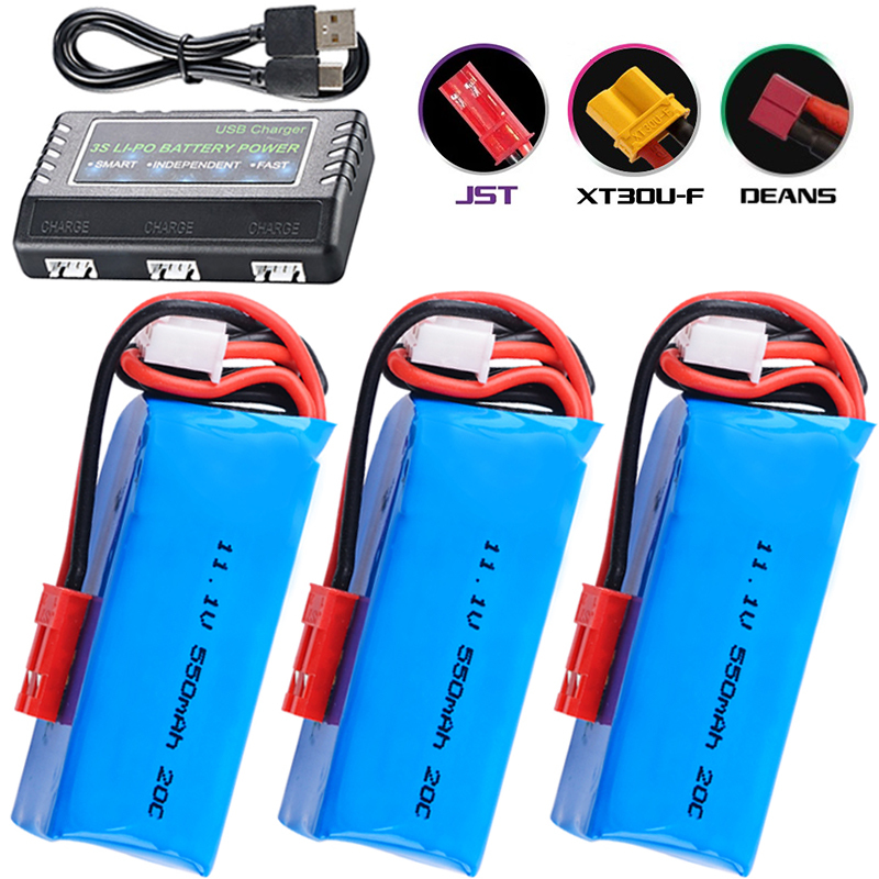 11.1V 550mAh Lipo Battery For  - Drone Racing Charger recension och pris