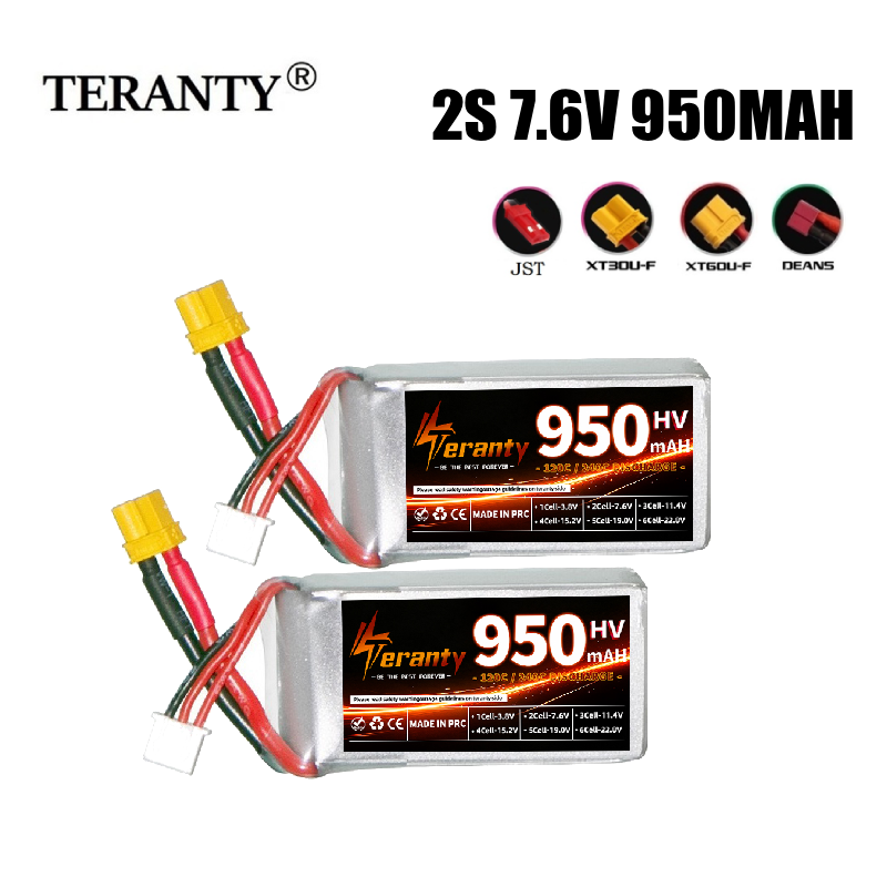 Teranty 2S HV 7.6V 950mAh 120C - Drone Racing Charger recension och pris